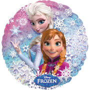 Amscan Disney Frozen Folienballon S60, Elsa und Anna, rund