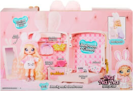 Na! Na! Na! Surprise 3-in-1 Backpack Bedroom Series 1 Playset - Aubrey Heart (Pink Bunny)