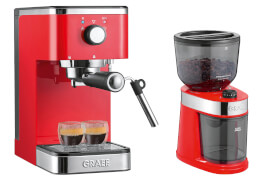 Siebträger-Espressomaschine ES 403 salita mit Kaffeemühle CM 203