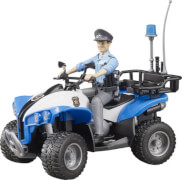 Bruder 63010 Polizei Quad mit Polizistin und Ausstattung, ab 4 Jahren, Maße: 9,4 x 11,4 x 23,1 cm, Kunststoff