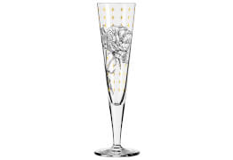 RC RITZENHOFF CRISTAL Champagnerglas "Goldnacht" #30
