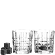 Leonardo Whiskygläser D.O.F. SPIRITII 2er-Set klar & 8 Kühlsteine