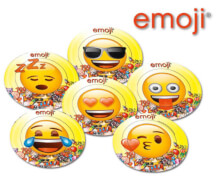 emoji® Teller ca. 23 cm, 6 Stück