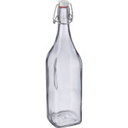 Westmark Bügelverschlussflasche eckig, 1 l