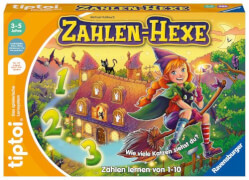 Ravensburger tiptoi Spiel 00132 Zahlen-Hexe, Zählen lernen von 1 - 10 für Kinder ab 3 Jahren