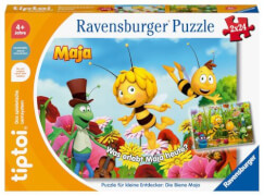 Ravensburger tiptoi Spiel 00141 Puzzle für kleine Entdecker: Die Biene Maja - 2x24 Teile Kinderpuzzle ab 4 Jahren, für