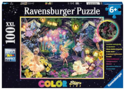Ravensburger Kinderpuzzle 13293 - Leuchtende Waldfeen - 100 Teile Puzzle für Kinder ab 6 Jahren - Leuchtet im Dunkeln