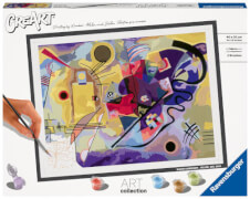Ravensburger CreArt - Malen nach Zahlen 23650 – ART Collection: Yellow, Red, Blue (Wassily Kandinsky) – ab 14 Jahren