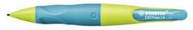 Ergonomischer Druck-Bleistift für Rechtshänder - STABILO EASYergo 1.4 in neonlimonengrün/aquamarin - Einzelstift - inklu