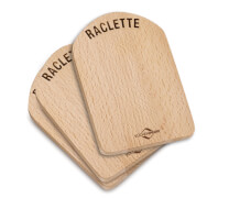 Raclette-Brettchen, Holz 4 Stück
