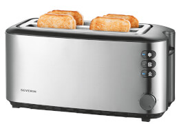 Toaster AT2509 Edelstahl silberfarben
