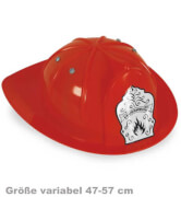 FRIES - Feuerwehrhelm rot, variable Größe, Gr. 47 - 57 cm