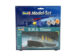 REVELL 65804 Modellbausatz R.M.S. Titanic mit Basisfarben mit Basisfarben 1:1200, ab 10 Jahre