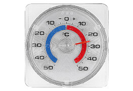 Fenster-Thermometer zum Schrauben und Kleben Ø 7,5 cm
