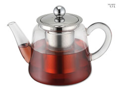 Karl Weis Teekanne aus Borosilikatglas mit Teefilter 1,1 L