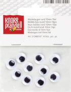 Knorr Prandell Wackelaugen, 10 mm, schwarz/weiss