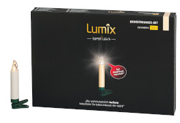 Christbaumkerze kabellos Lumix Superlight mini 6er Erweiterung elfenbein