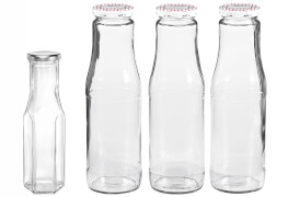 Saftflasche mit 53mm TO-Deckel 750 ml 3er Pack
