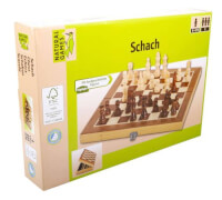 Natural Games Schachkassette dunkel 29x29 cm