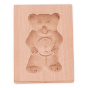 Springerle-Model Teddybär 5,5 x 8 cm Holz-Birnbaum