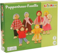 beeboo SpielMaus Holz Puppenhaus Familie