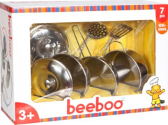 Beeboo Kitchen Spiel-Edelstahltopf-Set, 7-teilig