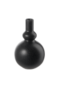Vase, black iron