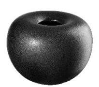 stone Vase, black iron