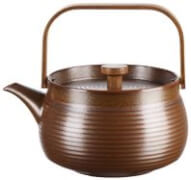 Teekanne mit Holzgriff, brown