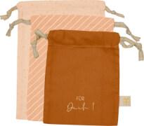 Geschenksäckchen, orange (Set aus 3 Gr.) - WinterLiebe