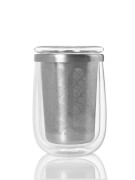 Teeglas mit Teefilter FUSION GLASS, Füllmenge ca. 400 ml, Glas/Edelsta