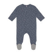 Lässig Pyjama with feet Triangle blau, 62/68, 3-6 Monate
