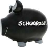 KCG das Markenschwein Sparschwein ''Schwarzgeld'' - Monsterschwein von KCG - Höhe ca. 25 cm