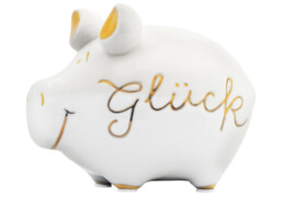 KCG das Markenschwein Sparschwein Glück Gold-Edition