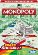 Hasbro B1002 Monopoly Kompakt, für 2-6 Spieler, ab 8 Jahren