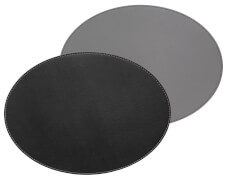 FREEFORM DUO - Platzset oval, schwarz/grau