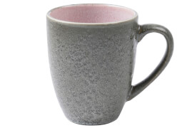 Kaffeebecher Bitz 300ml grau/rosa