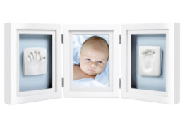 Tischbilderrahmen 'Baby Deluxe' für 1 Foto und Hand- und Fußabdruck