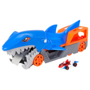 Hot Wheels Hungriger Hai-Transporter für bis zu 5 Spielzeugautos